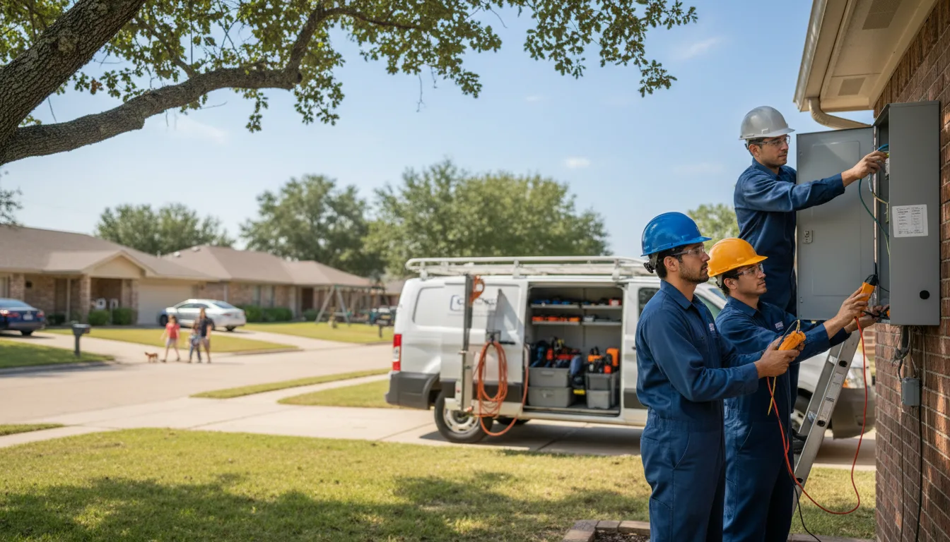 Certified electrician providing emergency electrical services in England, AR